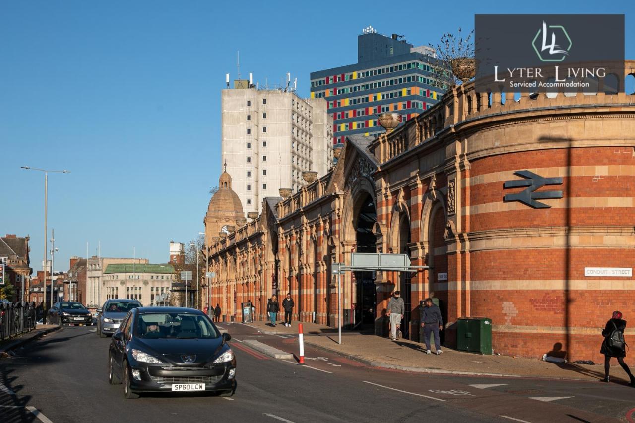 Leicester'S Lyter Living Serviced Apartments Opposite Leicester Railway Station Eksteriør billede